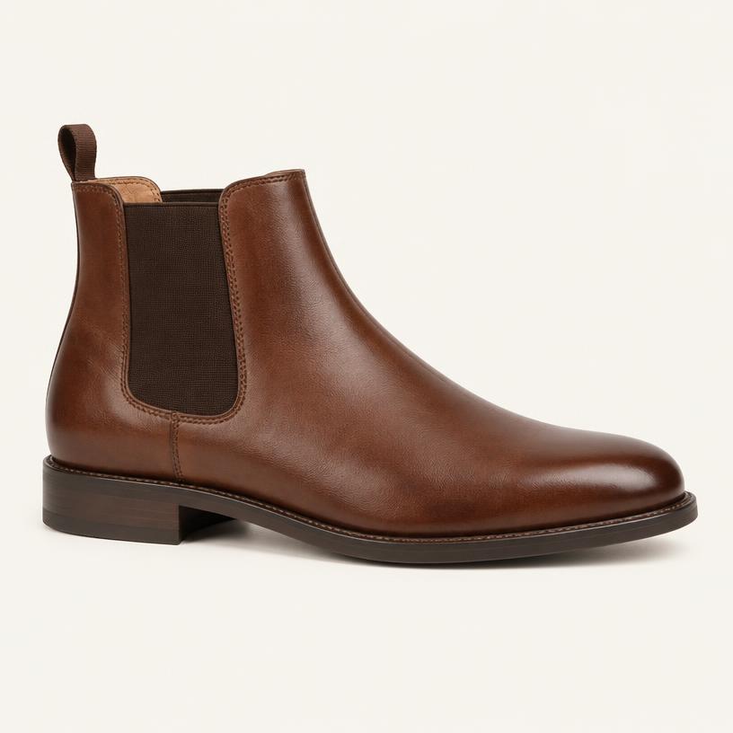 Bota Chelsea Masculina Couro Tobias