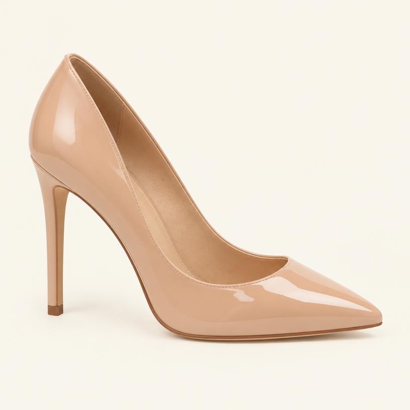 Scarpin Verniz Nude Elegance